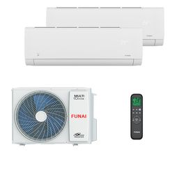 Мультисплит система на 2 комнаты Funai RAM-I-SG25HP.W02/S + RAM-I-SG30HP.W02/S / RAM-I-2OK55HP.01/U