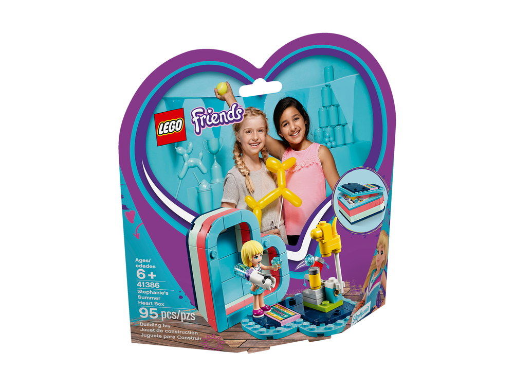 Конструктор Лего Френдс Летняя шкатулка-сердечко для Стефани 41386 | LEGO Friends Stephanie’s Summer Heart Box 95 дет 6+