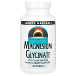 Source Naturals, Глицинат магния, 120 таблеток