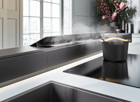 Вытяжка Falmec MONOLITH 90 VETRO NERO