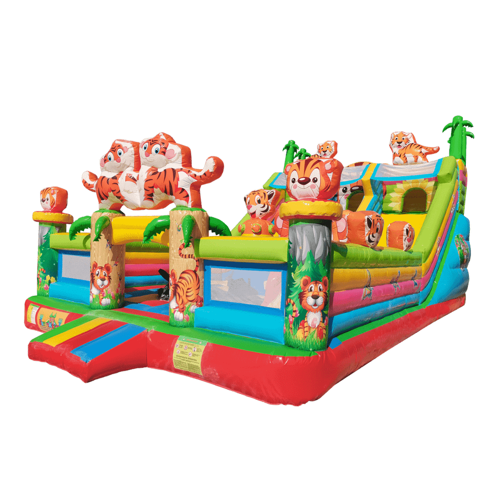 Коммерческий надувной батут «Тигриная страна 2», 10*6*5,5 м.