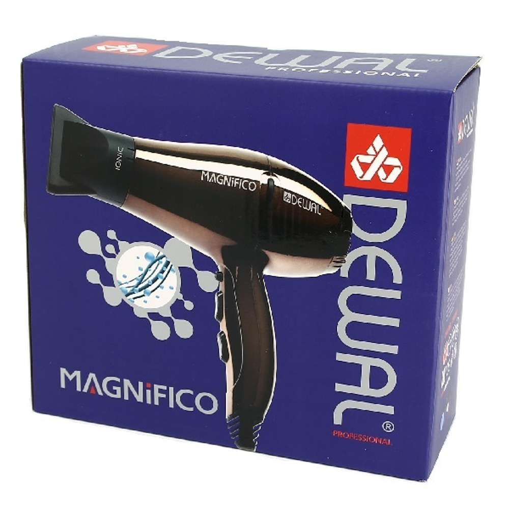 Фен для волос коричневый 2000Вт Dewal Magnifico
