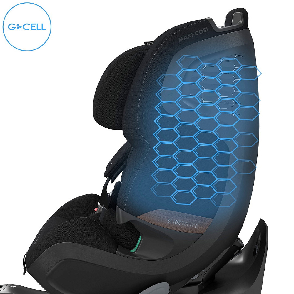 Автокресло Maxi-Cosi Pearl XL Slide Pro 0-36 кг с базой 8623671110 Authentic Black/черный