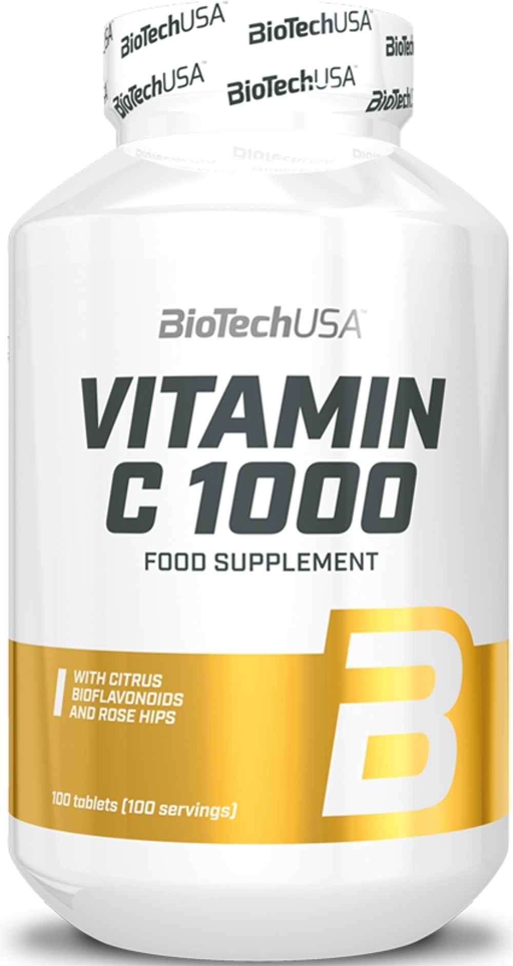 BioTechUSA Vitamin C 1000 - Таблетки для поддержки иммунитета, красивой кожи и ногтей, 100 tabletek