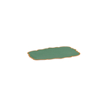 Набор плейсматов Bitossi Home Smerlo Green/Orange Rim, 33 x 48 см (2 шт.)