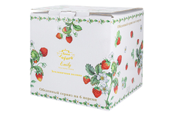 Обеденный сервиз 21 предмет на 6 персон Anna Lafarg Emily Земляничная поляна