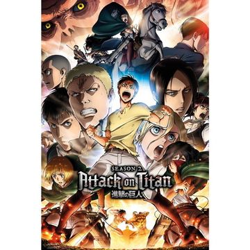 Постер FP4530 ATTACK ON TITAN SEASON 2 Season 2 Collage Key Art