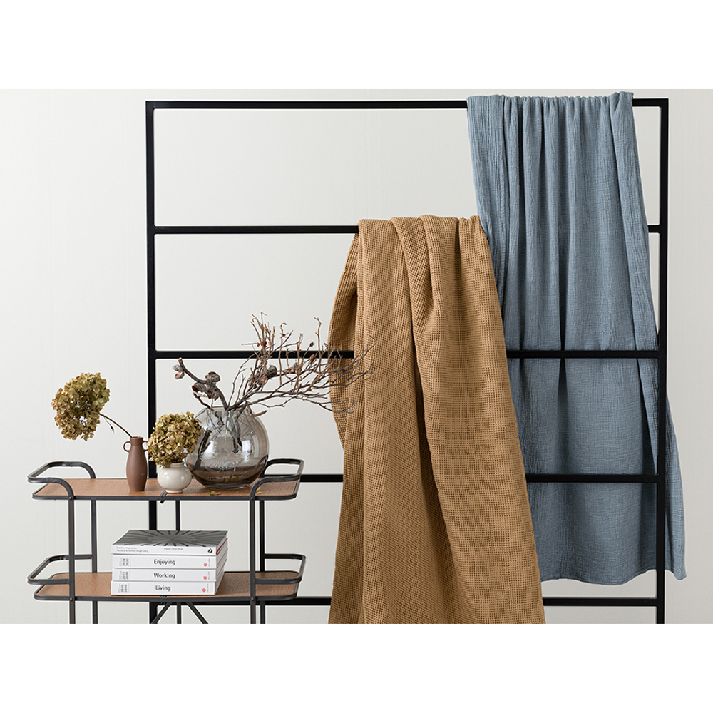 Покрывало вафельное 230х250 Tkano Essential светло-коричневое