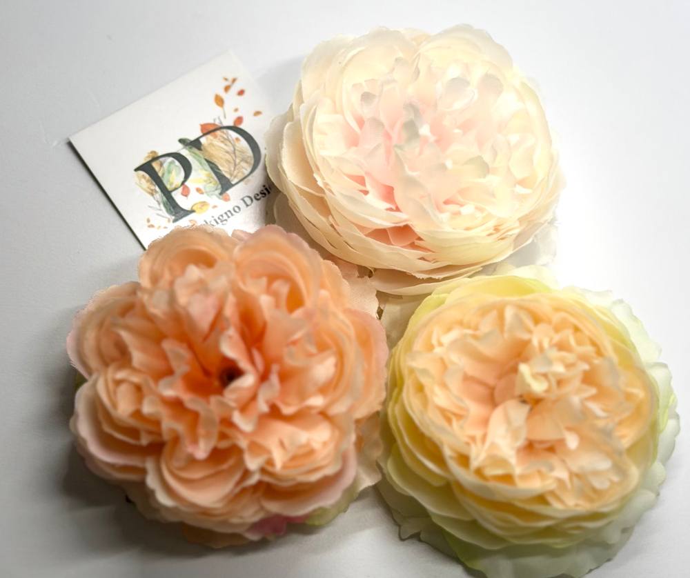 Брошь с заколкой Pankigno Design с мини пионом