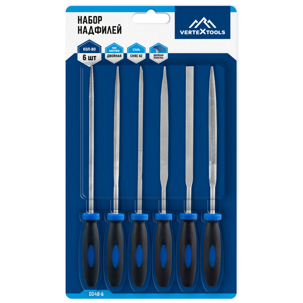 НАБОР НАДФИЛЕЙ VERTEXTOOLS 6шт