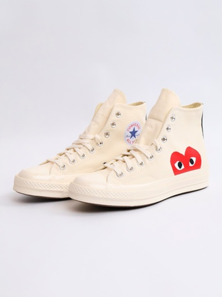 Кеды Converse x Comme des Garcons Play Chuck 70 Hi Off-White