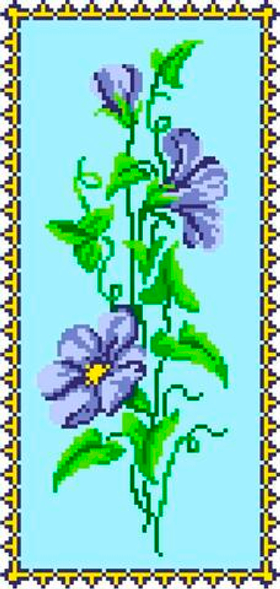 К-1002 Синие космеи