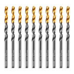 Сверло по металлу, 4,5 мм, HSS-Tin, Golden Tip, 10 шт. Denzel
