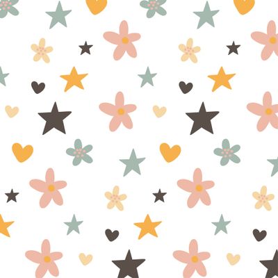 Звезды и цветы на белом, компаньон