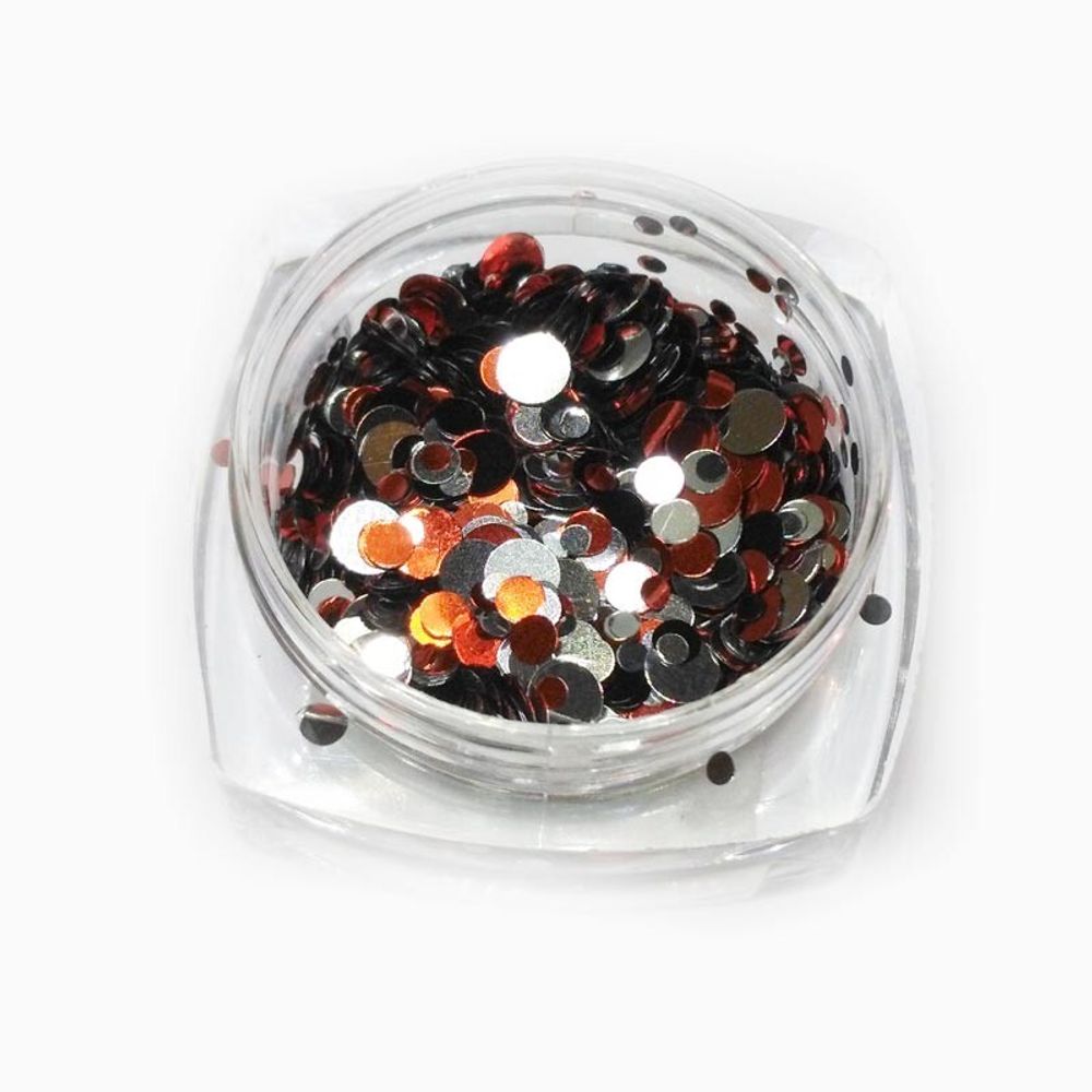 конфетти круглое камифубики микс №26, баночка 2 гр