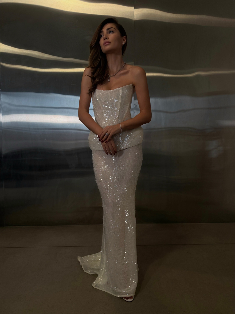 Юбка и корсет с пайетками