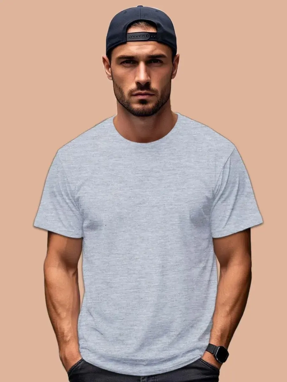 Футболка Взрослая.Премиум однотонная.1 шт