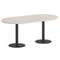 Onix Direct Стол овальный O.SPRG-3 Денвер Светлый/Металл Антрацит 1800*900*750