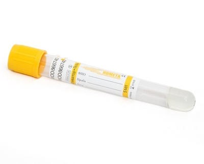 Вакуумная пробирка 8 мл 16х100 мм, диоксид кремния (SiO2) и разделительный гель