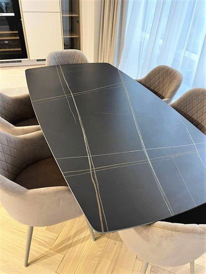 Стол обеденный Scorpio Marble Black 1800