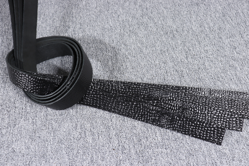 Ременная заготовка Черная с лицевой отделкой + плита Шаргень 35 мм