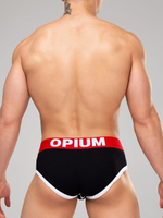 Трусы-брифы с широкой брендированной резинкой (Размер: M) (Цвет: черный)