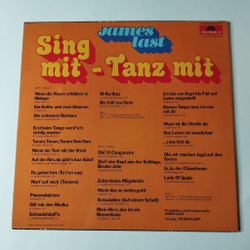 Винтажная виниловая пластинка LP James Last Джеймс Ласт Sing Mit Tanz Mit (Germany 1976)