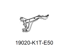 19020-K1T-E50. SHROUD ASSY., R. RR.. Fairing CRF300L
