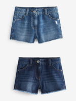 Шорты джинсовые для девочки Next C96-568, 2 шт., Синий