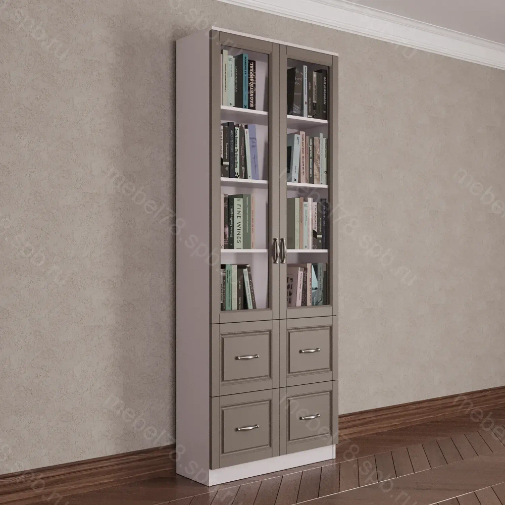 Шкаф книжный 2/4 (мадес)
