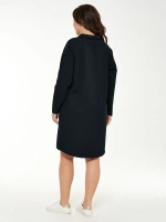 Платье рубашка черное