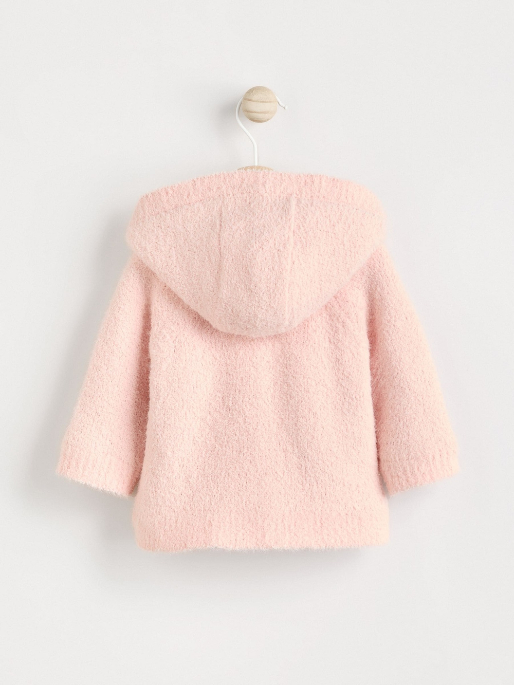 Кардиган флисовый с капюшоном для девочки Next N29-347, Розовый