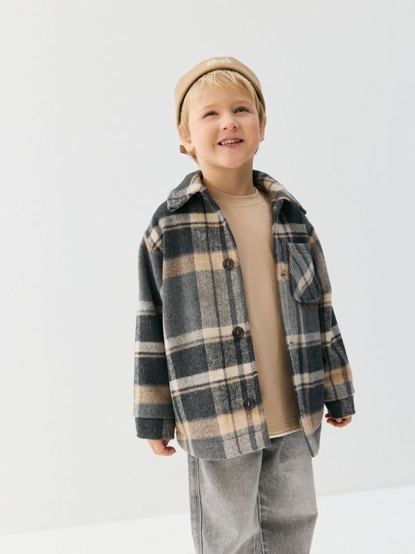 Пальто клетка 