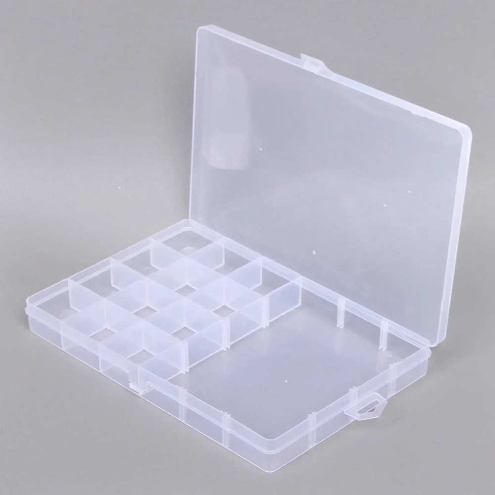 Органайзер для хранения мелочей, 12 ячеек «ИДЕЯДОМА», прозрачный, 19,5*13*2см (наклейка Селфи)