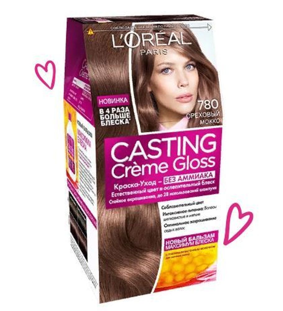 L&#39;Oreal Paris Краска для волос Casting Creme Gloss, тон №780, Ореховый мокко, 48 мл