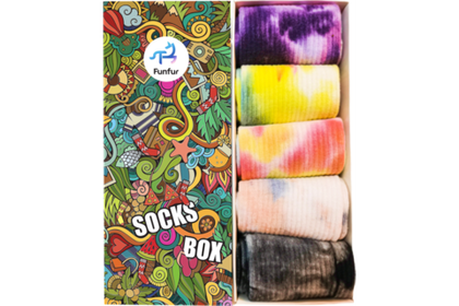 Носки Funfur Tie-dye в наборе 5 пар
