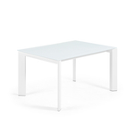 ATTA Стол 140 (200) x90 белый, стекло