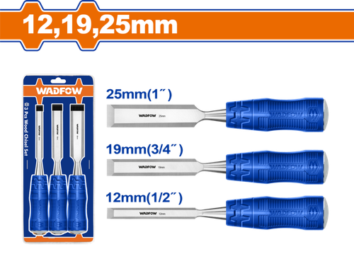 Набор стамесок 105 мм, 3 шт (6/24) WADFOW WWC2203