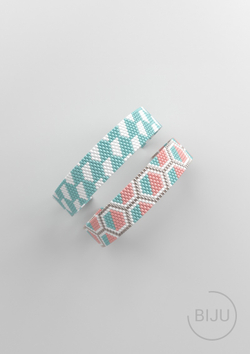 Схема PEYOTE, Схема браслета мозаичное плетение, узор из Miyuki Delica 11/0, файл PDF, №220