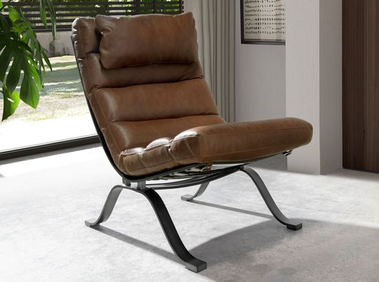 Кресло из темно-коричневой кожи модель 5161 Испания 