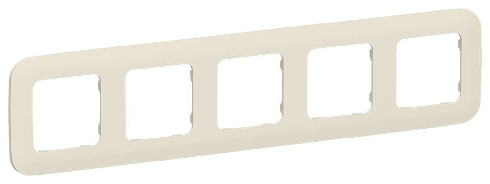 FLITE Рамка 5-местная РУ-5-А-ФлСл сливочный IEK