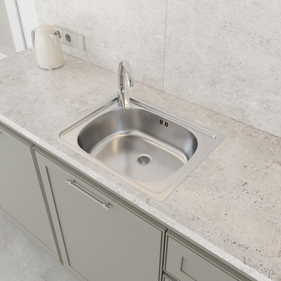 Мойка кухонная Domaci Равенна Ssik 500*400 (5) с переливом