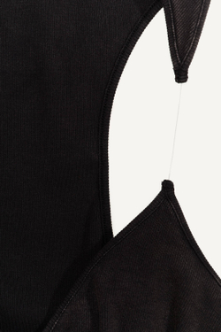 H&M - Glenn Martens Топ без рукавов в рубчик, черный