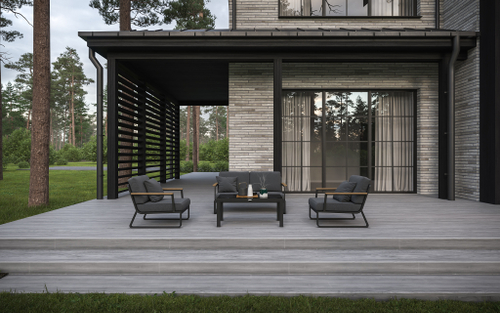 Лаунж-зона Gardenini Premium Voglie карбон антрацит