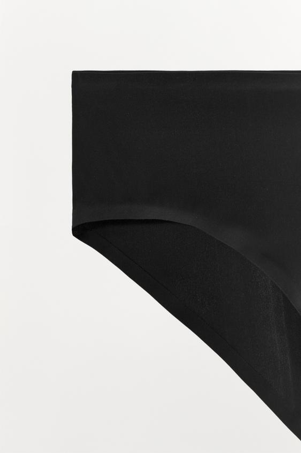 ZARA ТРУСЫ ИЗ СМЕСОВОГО ПОЛИАМИДА, ЧЕРНЫЙ