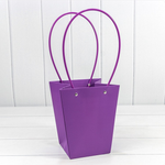 Пакет подарочный 20х17х12 Ваза для цветов (Фиолетовый)