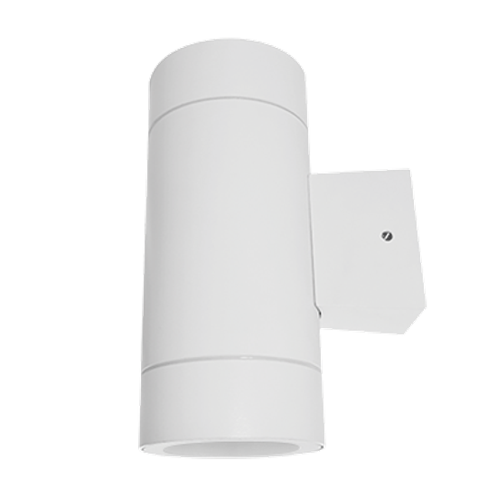 Светильник уличный двухст цилиндр белый 2П-GX53 IP65 IN HOME пластик