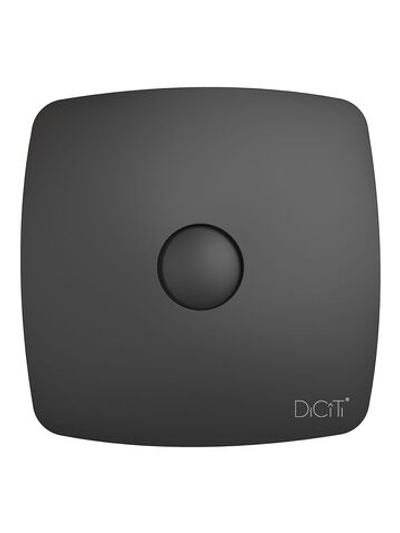 Вентилятор накладной RIO D100 обр.клапан Matt black DICITI