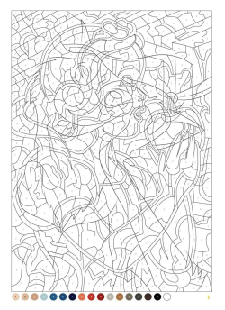 Раскраска по номерам Coloriages mystres Disney - официальное польское издание. Портреты.