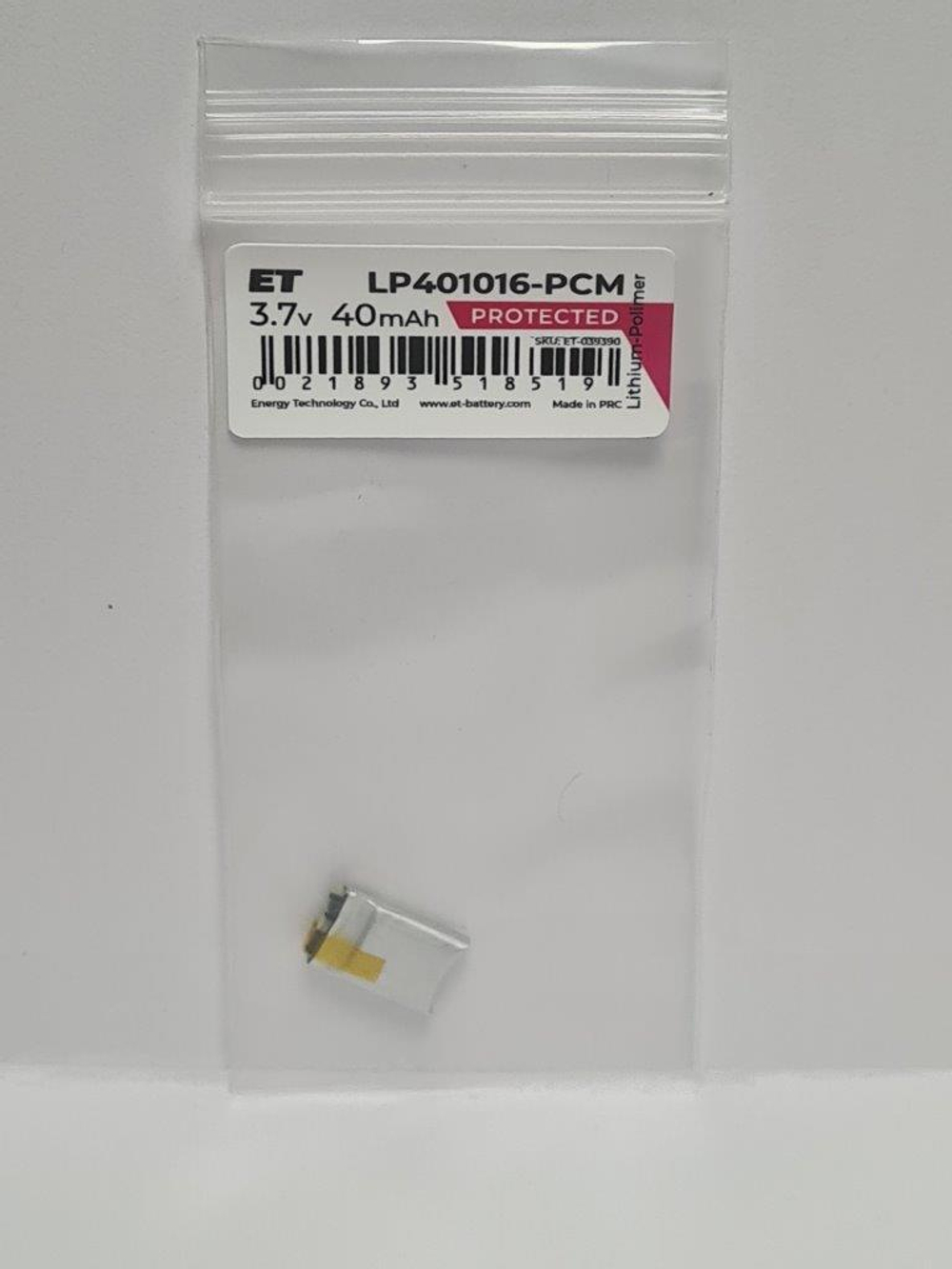 Аккумулятор ET LP401016-PCM